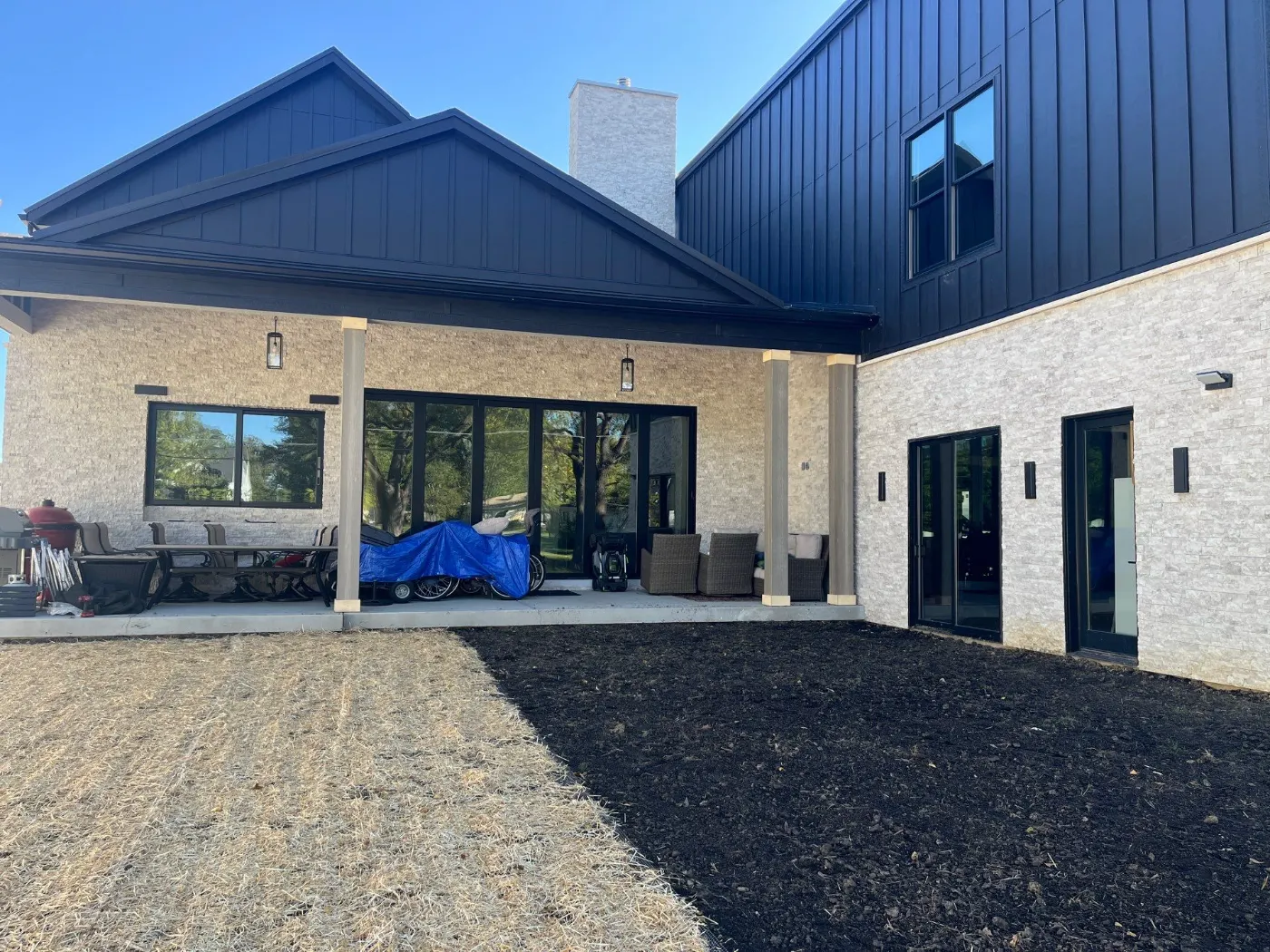 Trim and flashing detail on a Holliday Farms siding job